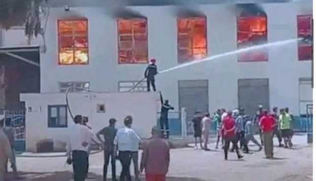 غياب التدابير الوقائية يتسبب في إندلاع حريق بوحدة لصناعة المناديل الورقية ببرشيد