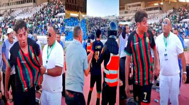 الزعيم يقرر التصعيد بعد تعرض لاعبه الهبطي للبصق في وجهه من قبل مسؤول رجاوي (فيديو)
