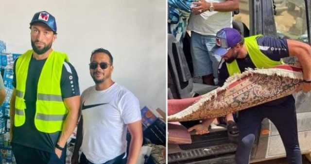 بطل مغربي يُشارك بنفسه في إغاثة منكوبي الزلزال(صور)