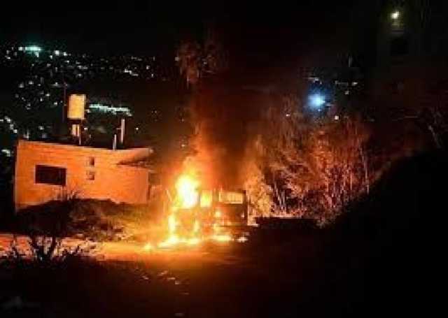 جيش الاحتلال يضرم حريقًا بمنزل في نور شمس