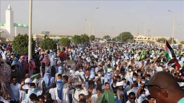 آلاف الموريتانيين يتظاهرون تنديدا بتجويع غزة