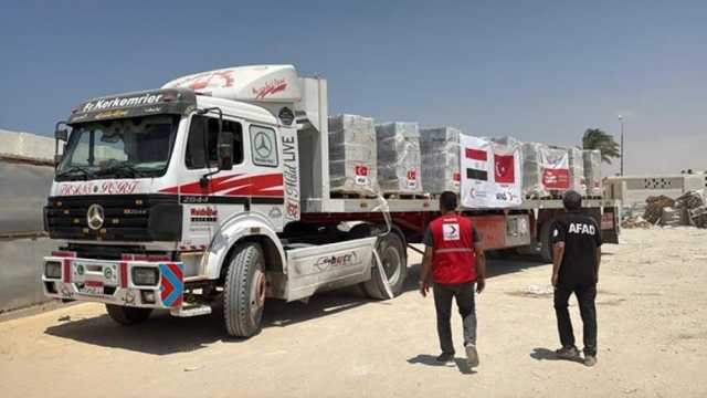 الهلال الأحمر التركي: يجب تدفق المساعدات إلى غزة دون قيود