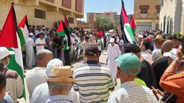آلاف المغاربة يطالبون بإدخال المساعدات لغزة ووقف التجويع الإسرائيلي