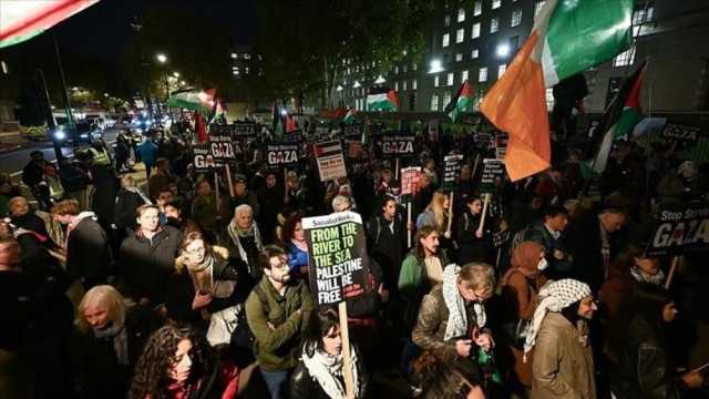 مظاهرة في لندن ضد انتهاكات 'إسرائيل' لاتفاق غزة