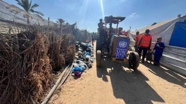 الأمم المتحدة: إدارة النفايات في غزة تحدٍ كبير لجهود إعادة الإعمار