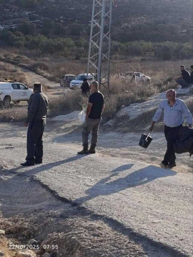 مستوطنون يقتحمون المنطقة الشمالية قرب عورتا جنوب نابلس