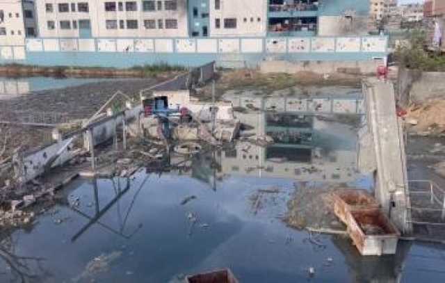 بلدية غزة: نحن أمام كارثة بيئية جراء تسرب مياه الصرف الصحي