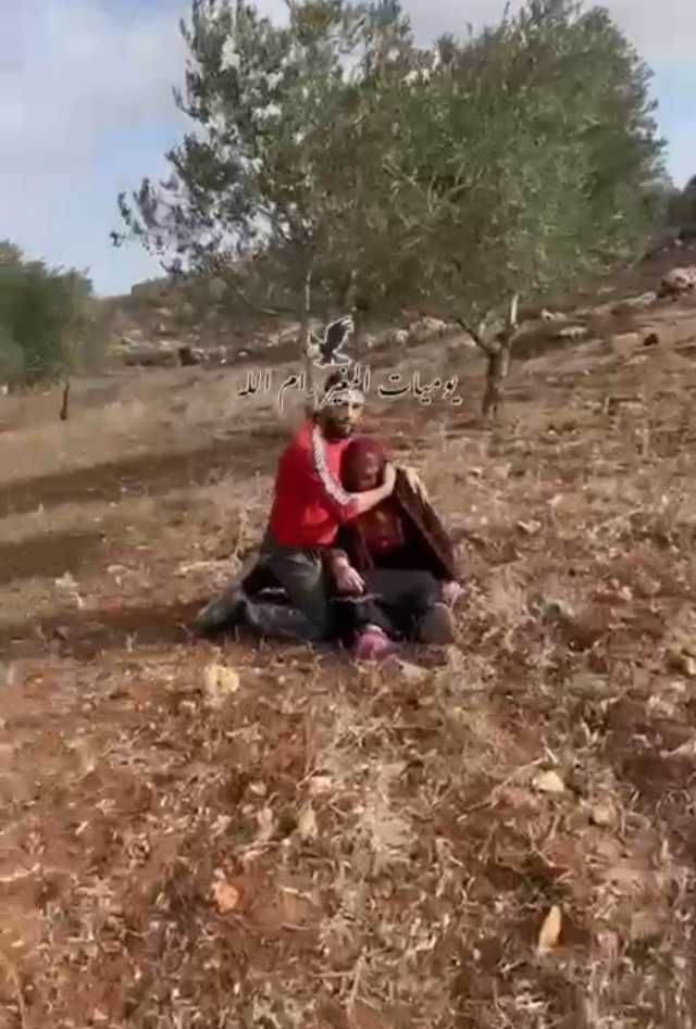 مستوطن يعتدي على مواطنة في قرية المغير برام الله