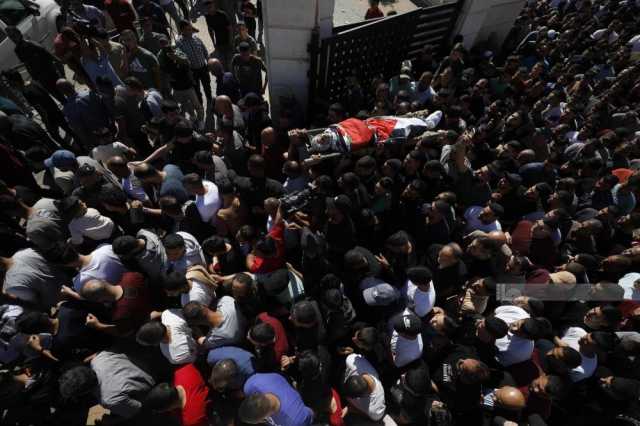 تشييع جثمان الشهيد يامن حامد في سلواد