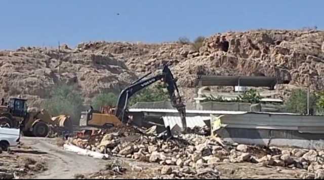 الاحتلال يهدم منزلًا في مرج الغزال شمال أريحا