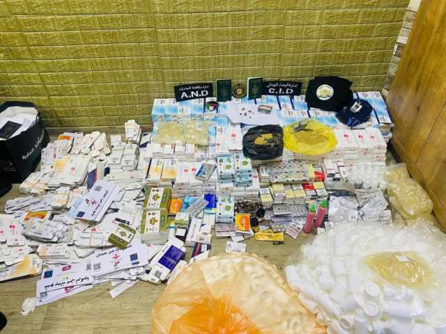 الشرطة تضبط معملًا لتصنيع وتزوير الأدوية في طولكرم