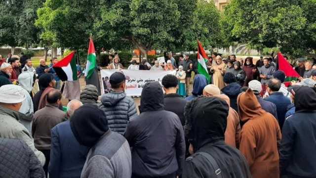 المغرب.. وقفة شعبية في طنجة دعما لفلسطين والسودان