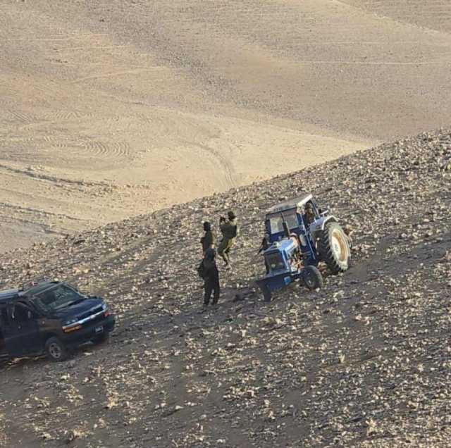 الاحتلال يمنع المزارعين من حراثة أراضيهم في وادي أبو عياش ببيت لحم
