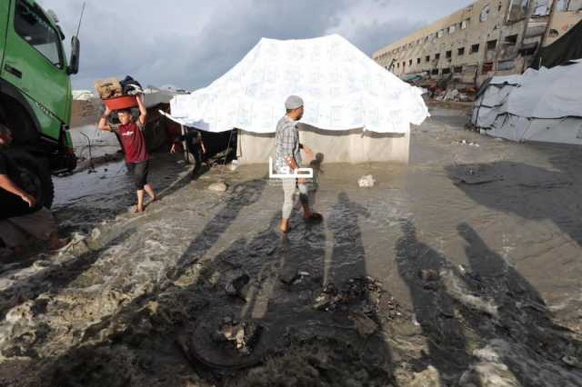 'الأحرار': الوضع الإنساني بغزة كارثي مع البرد وهطول الأمطار