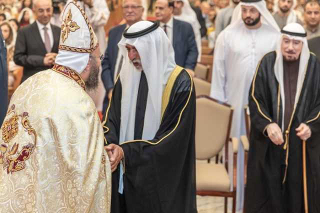 خلال حضوره احتفالات الكنيسة الأرثوذكسية المصرية بأبوظبي بعيد الميلاد .. نهيان بن مبارك: رئيس الدولة حريص على تعزيز بيئة التسامح