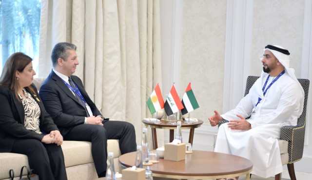 سيف بن زايد يلتقي رئيس حكومة إقليم كردستان العراق على هامش “COP28”