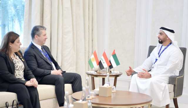 سيف بن زايد يلتقي رئيس حكومة إقليم كردستان العراق على هامش “COP28”