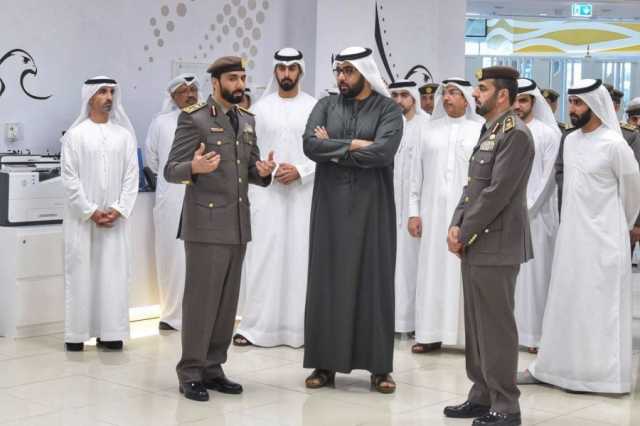 راشد بن سعود المعلا يزور مبنى الإدارة العامة للإقامة وشؤون الأجانب بأم القيوين