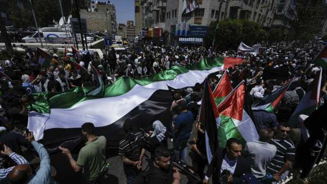 ' لن نرحل'.. هتافات ومفاتيح العودة في شوارع رام الله بمناسبة الذكرى الـ77 للنكبة