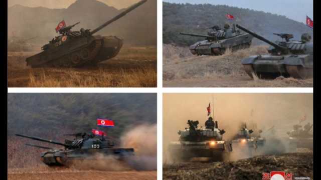 شاهد: الزعيم الكوري الشمالي كيم يشرف على تدريبات عسكرية لوحدة الدبابات