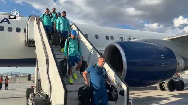 شاهد: المنتخب البرازيلي يصل إلى لاس فيغاس استعدادا لمواجهة الباراغواي في كوبا أمريكا