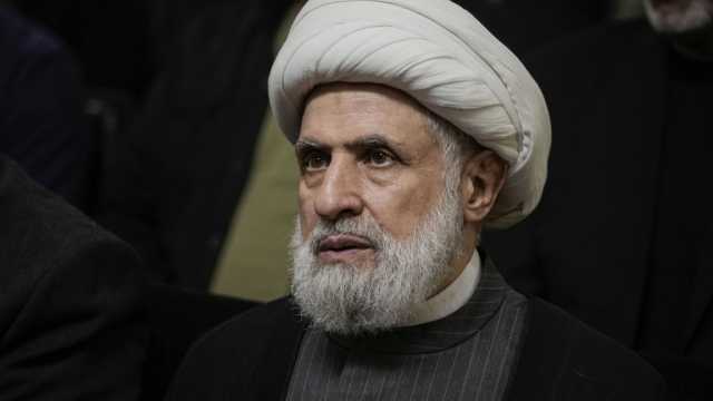 نعيم قاسم: الحرب مع إسرائيل لم تنتهِ والخيارات الأخرى مطروحة إذا فشلت الدولة في أدائها