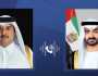 محمد بن زايد يتلقى هاتفياً تعازي أمير قطر في شهداء الإمارات