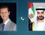 محمد بن زايد يؤكد تضامن الإمارات مع سوريا ودعمها في محاربة الإرهاب والتطرف