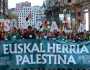 مظاهرة تندد بإسرائيل قبيل مباراة للمنتخب الفلسطيني بإقليم الباسك