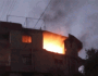 احتراق منزل في كفرشوبا بعد اصابته بقذيفة اسرائيلية