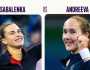 سبالينكا تواجه أندريفا في نهائي إنديان ويلز