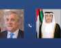 عبدالله بن زايد ووزير الخارجية الإيطالي يبحثان تعزيز علاقات التعاون