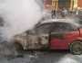 اشتعال النيران فى سيارة بشارع يسرى راغب بأسيوط يثير فزع الأهالي