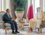وزير الخارجية ينقل رسالة تضامن ودعم من الرئيس السيسى إلى أمير قطر