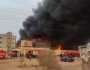 حريق وقت الفطار| النيران تلتهم مخزن في الحوامدية.. والحماية المدنية تدفع بسيارات الإطفاء