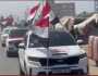 الأعلام المصرية تزين مقدمة سيارات النازحين خلال عودتهم إلى غزة - فيديو