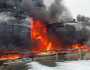 أوكرانيا تهاجم مستودعات نفط روسية في منطقة روستوف .. وحريق ضخم يلتهم أغلبها