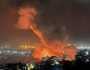 سلسلة غارات عنيفة واندلاع حرائق كبيرة في بيروت