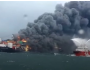 عاجل : اندلاع حريق إثر انفجارين هزّا سفينة إسرائيلية استُهدفت قبالة شواطئ عدن