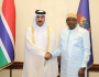 رئيس جمهورية غامبيا يتسلم أوراق اعتماد سفير دولة قطر