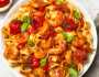طريقة عمل مكرونة بالجمبري وصلصة الطماطم الكرزية الحارة بالريحان