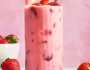 طريقة عمل مشروب الفراولة الوردي بالعنب