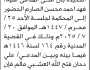 تعلن محكمة الحوك الابتدائية م الحديدة ان على المدعى عليه فهد الصارم الحضور إلى المحكمة