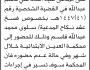 تعلن محكمة العدين الابتدائية بأن على/ معاذ عبدالله الحضور إلى المحكمة