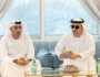هزاع بن زايد يزور مطر حمد بن عميرة الشامسي في استراحته بمنطقة العين