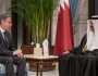 أمير قطر ووزير الخارجية الأمريكي يبحثان الأوضاع في غزة