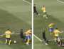 لقطة تحكيمية تثير الجدل في مباراة النصر والأهلي..فيديو
