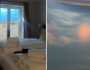صدمة فتاة بعد اكتشافها منظر طبيعي مزيف لغرفة استأجرتها.. فيديو
