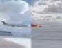 مشهد صادم يُظهر لحظة إنقلاب طائرة طيران دلتا.. فيديو