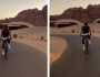 جالينو يستمتع بأجواء العلا على دراجته في أحدث ظهور .. فيديو